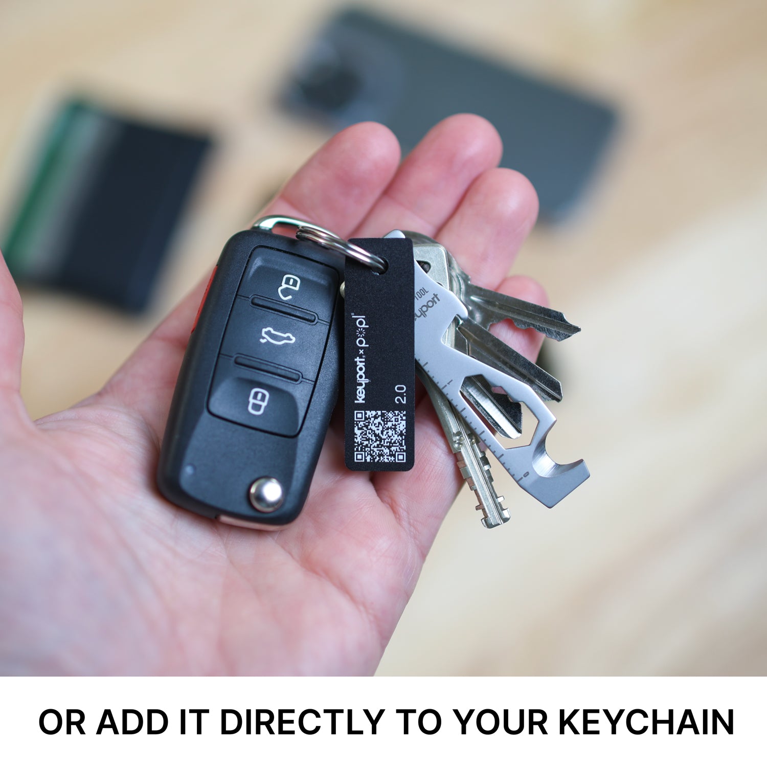 The Popl x Keyport Digital ME Key 2.0 digital business card is smaller than most loyalty tags & fits securely on a keychain.