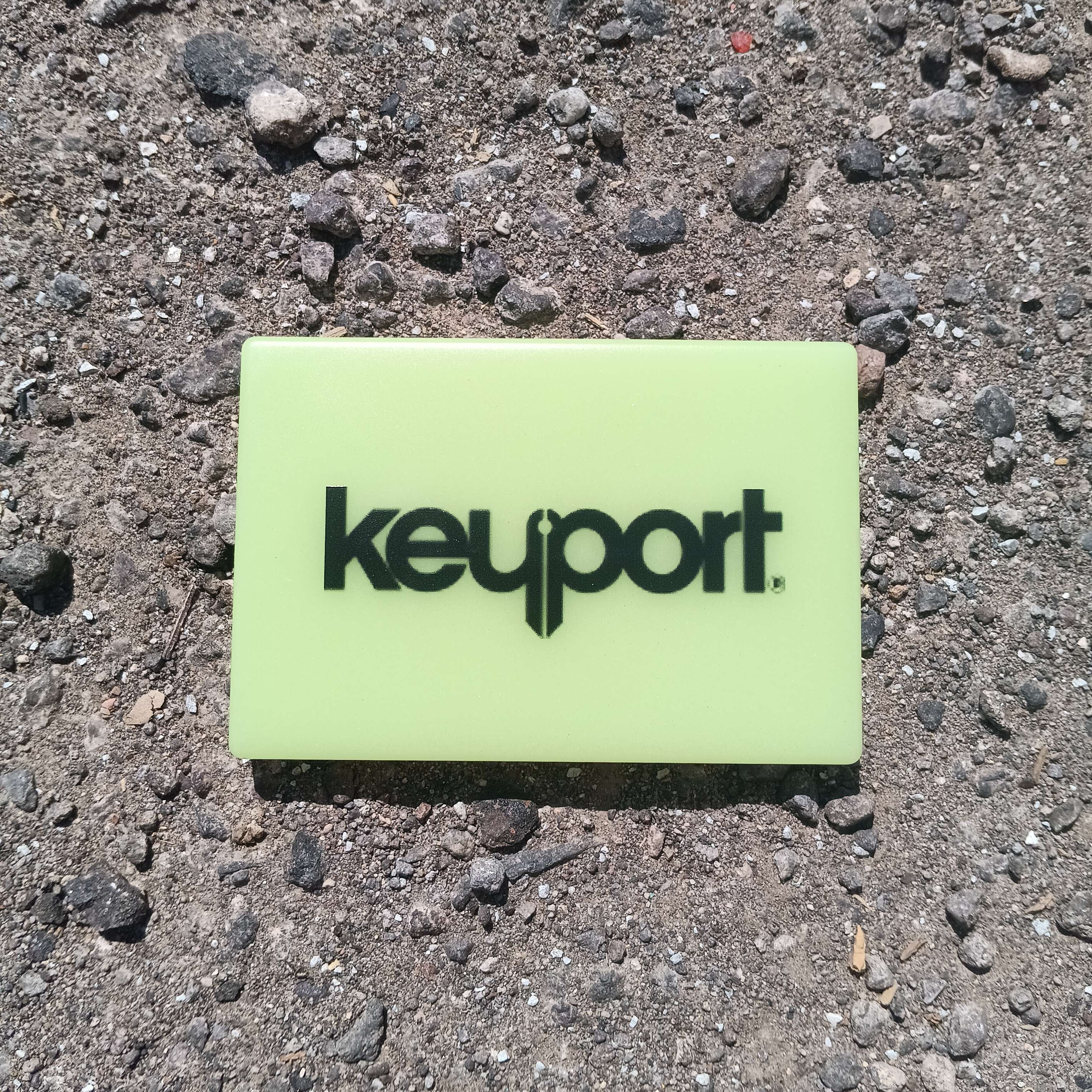 Green Keyport Embrite Glow Patch Outside