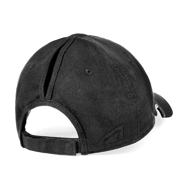 Notch Classic Adjustable Black Ponytail Operator Cap