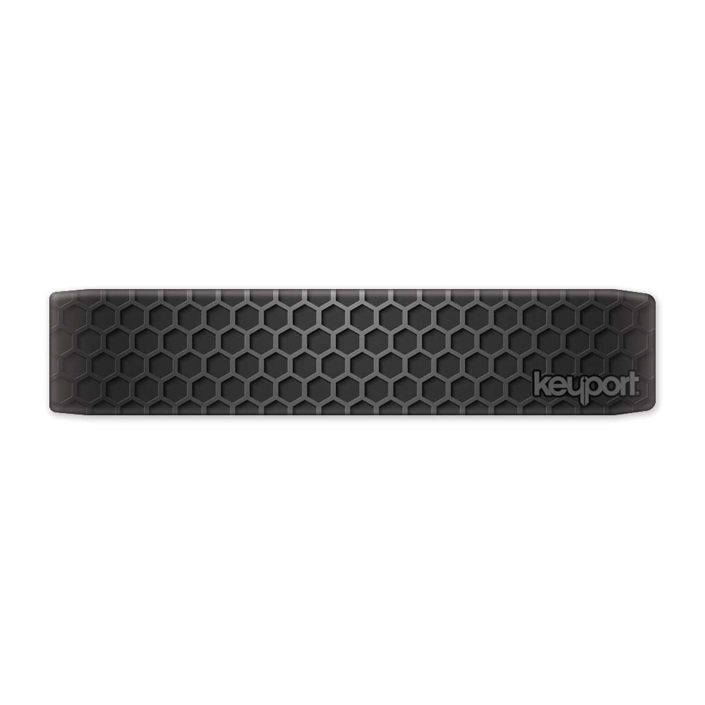 Keyport faceplate with a black hex or hexagonal pattern