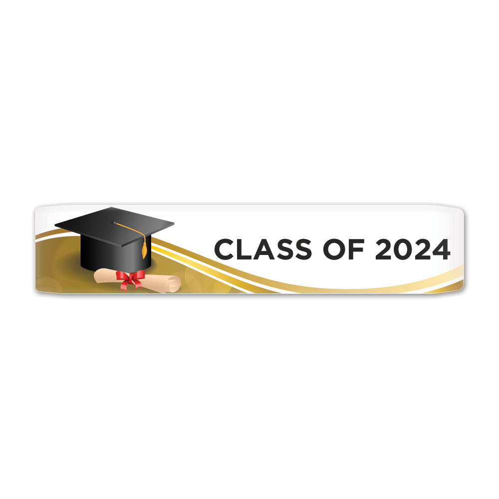 Keyport Faceplate with a class of 2024 design, featuring a graduation cap and diploma