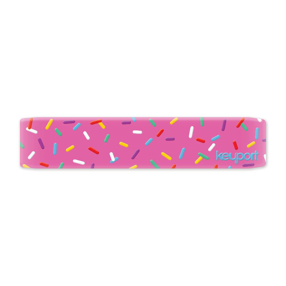 Keyport Faceplate featuring a colorful donut design with pink frosting