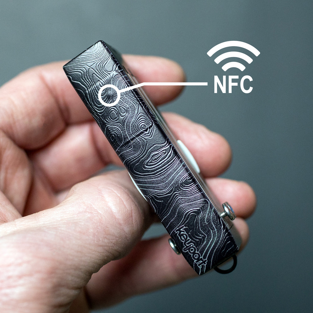 NFC-Enabled Black on Black Topo Faceplate