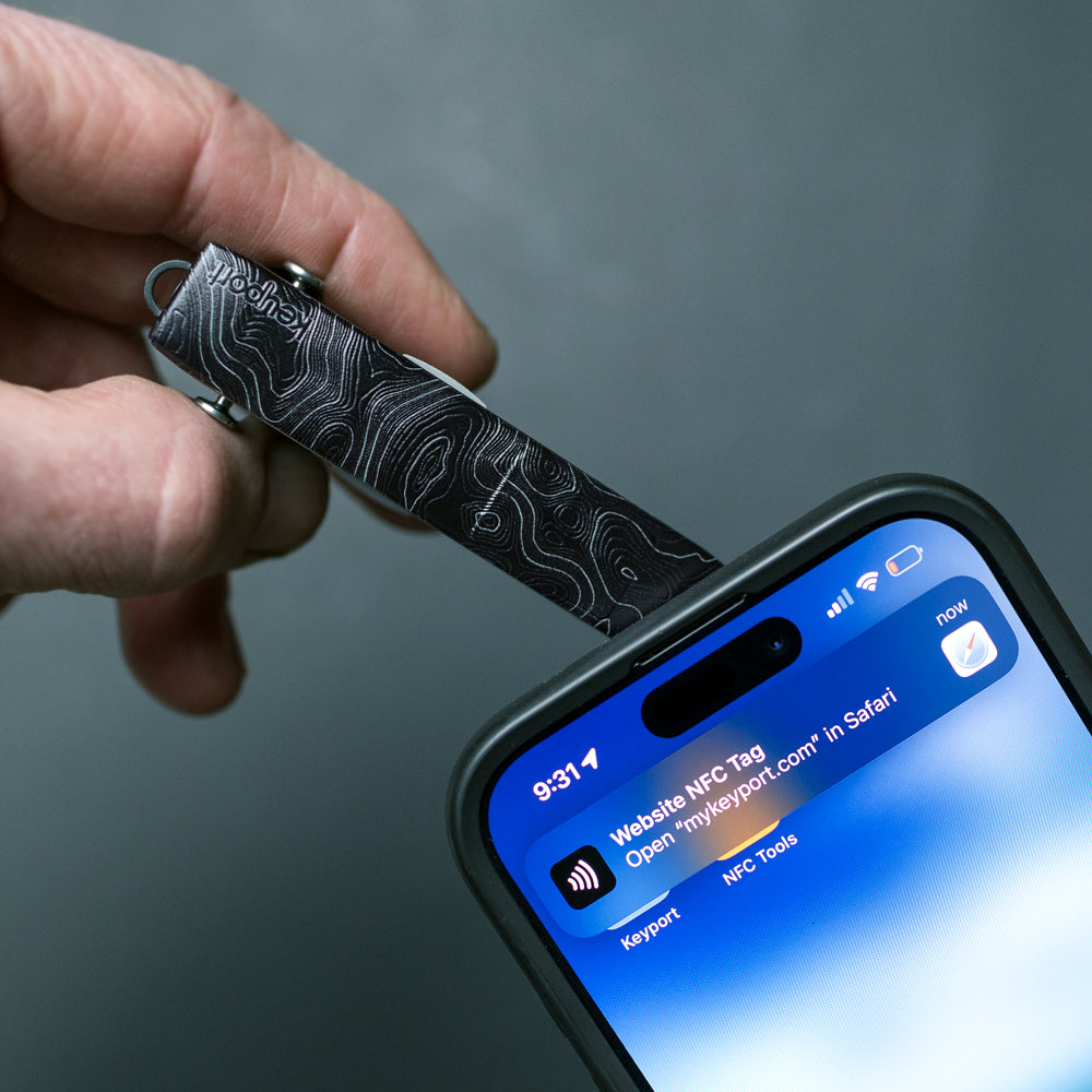 NFC-Enabled Black on Black Topo Faceplate