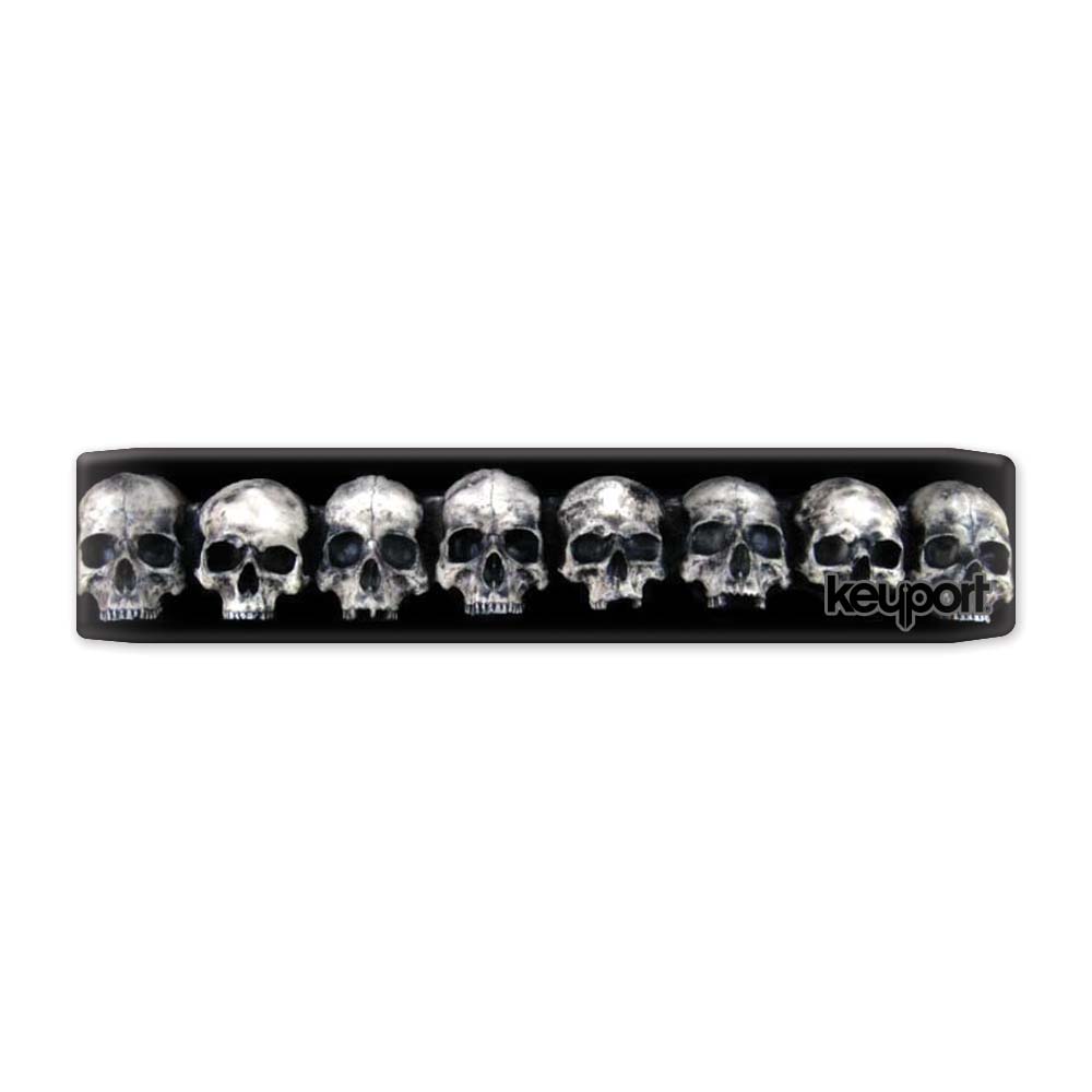 Keyport Faceplate with a repeating pattern of eight skulls