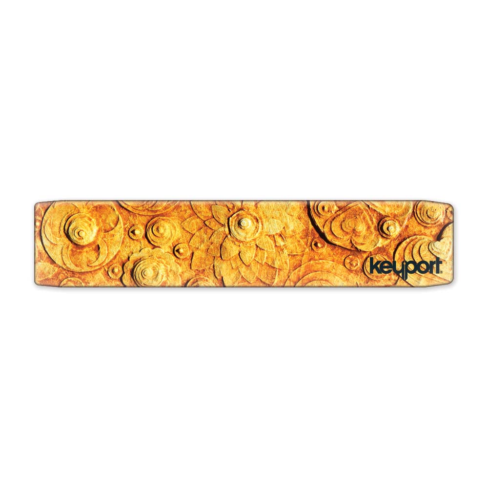 Keyport Faceplate with a gold flower design