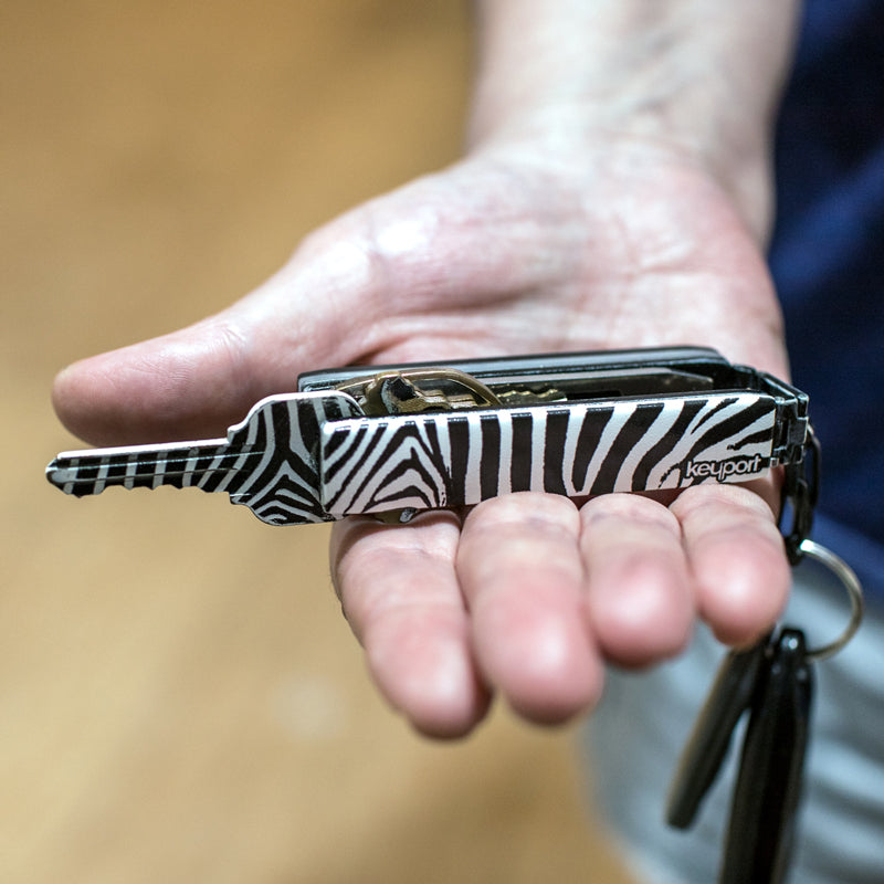 keyport Faceplate with a zebra stripe pattern pivot