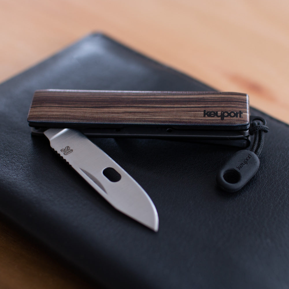 Keyport Zebrawood Faceplate with NEBA knife